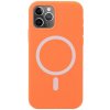 AppleKing silikónový kryt s podporou nabíjania Magsafe pre iPhone 11 Pro Max - oranžový - možnosť vrátiť tovar ZADARMO do 30tich dní