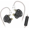 KZ ZSN Slúchadlá s mikrofónom čierne