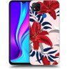 Picasee silikónový prehľadný obal pre Xiaomi Redmi 9C - Red Lily