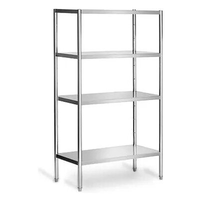 GGM Nerezový regál PREMIUM - 100 x 50 cm - 4 police