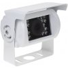 CVBS kamera s IR svetlom, externá PAL/NTSC, biela, 12-24V