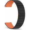 Madvell Magnetický silikónový remienok čierna s oranžovou 22mm
