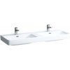 Dvojumývadlo Laufen Pre S 130x46 cm dva otvory pre batériu H8149680001041