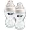 Tommee Tippee Natural Start Anti-Colic samosterilizačná dojčenská fľaša Medium Flow 3 m+ 2x340 ml