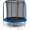 KLARFIT Jumpstarter, trampolína, 2,5 m Ø, sieť 120 kg max., 195 cm Ø skákacia plocha (KL-Jumpstarter-BL)