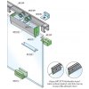 SISCO SISTEM SC - POSUVNÝ SYSTÉM 100 SILENT GLASS 80 KG Prevedenie: SC – posuvný systém 100 SILENT GLASS pre dvojkrídlové dvere 2D 3000/80 STM - strieborná matná (AF)