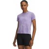 Dámske funkčné tričko s krátkym rukávom Under Armour LAUNCH JACQUARD SS TEE W fialové 6005096-538 - M