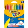 BIC Plastové voskovky odolné voči lámaniu 12ks