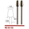 Proxxon Micromot Proxxon frézy stopkové 4,0x6,0 mm/ 2ks konus 28723