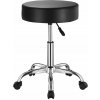 SucceBuy Otočná sedlová stolička okrúhla čierna, nosnosť 204 kg, pre kliniky