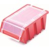 Kistenberg TRUCK PLUS Plastový úložný box s vekom, 23x16x12cm, červený KTR23F-3020