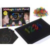 Lean Toys Kúzelná vzdelávacia tabuľa 3D svietiaca puzzle 180 ks