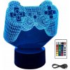 LED NOČNÁ LAMPA PAD 3D RGB DARČEK PRE HRÁČA CHLAPCA 5-99 rokov NARODENINY