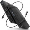 AXAGON HMC-U4, dokovacia stanica USB4 40Gb/s, 3x USB-A, 2x USB-C, HDMI a DP 8K/30Hz, RJ-45, SD/mSD, audio, PD100W