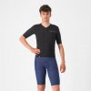 CASTELLI Cyklistické nohavice krátke s trakmi - PREMIO EVO - modrá XL