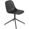 Muuto Stolička Fiber Side Chair Swivel Base, black