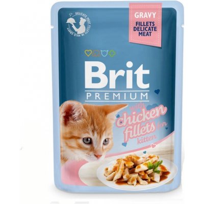 Brit Premium Cat Delicate Fillets in Gravy with Chicken for Kitten 85 g