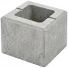 Polovičný prvok RIVAGO dymovo sivý 20 x 20 x 16 cm