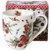 Hrnček Duo Christmas Birds porcelán 1000 ml