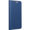 Knižkové puzdro Luna Carbon modré – Samsung Galaxy A53 5G