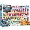 Kniha a puzzle Vlajky celého světa