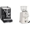 La Pavoni Mini Cellini, black + Ascaso H64, white