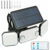 3-modulová solárna lampa s pohybovým čidlom diaľkové ovládanie