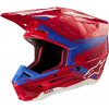ALPINESTARS prilba S-M5 ACTION 2, ALPINESTARS (červená fluo/modrá) 2025