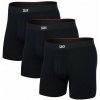 Saxx VIBE XTRA BOXER BRIEF FLY 3PK black Veľkosť: XL pánske boxerky