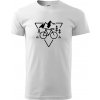 Cyklo trojuholník - Klasické pánske tričko vyššej gramáže - 2XL ( Biela )