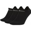 Nízke bavlnené ponožky Nike EVERYDAY LIGHTWEIGHT NO-SHOW (3 PAIRS) čierne SX7678-010 - M