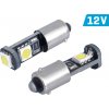 Vision T4W BA9s Canbus 12V 3x5050 SMD LED biela duobox