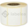 Labelea Samolepiace TERMO etikety 58x43 mm biele papierové, 1000 etikiet na rolke, Farba etikiet Biela, Vnútorný priemer dutinky 40 mm ETM058043W