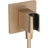 Hansgrohe FixFit E - Kolienko s držiakom sprchy, kartáčovaný bronz 26889140