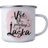 Plechový smaltový hrnek 350 ml pro zamilované - láska