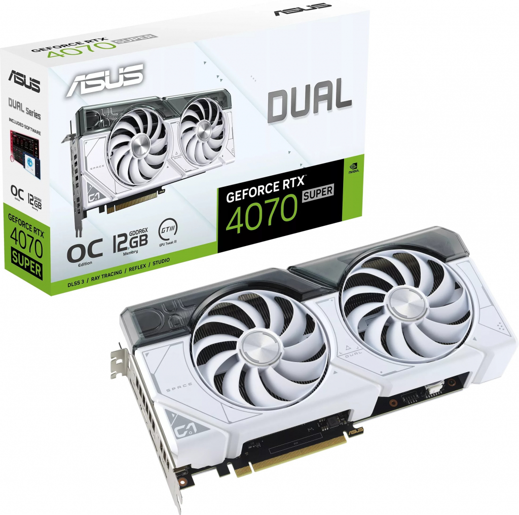 Asus DUAL-RTX4070S-O12G-WHITE 90YV0K84-M0NA00