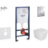 Grohe Rapid SL - Set predstenovej inštalácie, klozetu Arkas a dosky SoftClose, tlačidlo Skate Cosmopolitan, chróm SANI11BA1102