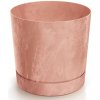PROSPERPLAST Kvetináč TUBO P BETON EFFECT 10,8cm terakota