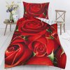 Aaryans bavlnené obliečky 3D Ruža 140x200/70x90cm
