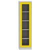 Univerzálna skriňa, 1 presklené dvere, 4 police, 1950 x 505 x 400 mm, 45,4 kg, žltá