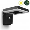 Philips 8720169265745 UltraEfficient Solar Zonal solárne nástenné svietidlo so senzorom PIR LED 1,3W 250/25lm 3000K IP44 čierna