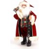 Figurka Santa Mikuláš červená-zelená 64 cm