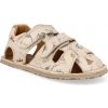 Barefoot detské sandále Froddo – Flexy Avi Beige dinosaury béžové
