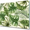Sklenená doska na krájanie Tropické listy 60x52 cm