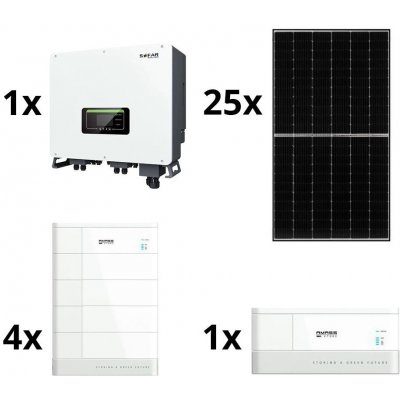 SOFAR SOLAR | Solárna zostava SOFAR Solar-10kWp JINKO+10kW hybridný měnič 3f+10,24 kWh batérie | TI9995-25ksA
