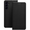 Puzdro / obal pre Samsung Galaxy S10 Plus čierne - kniha LUNA CARBON