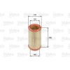 VALEO Vzduchový filter VALEO 585611