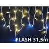 VIXEN Premium Vianocny zaves - 31,5m, teplá biela - FLASH efekt, profi vianocne osvetlenie
