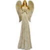 Soška anjel krémový modliaci sa 30cm