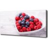 Foto obraz tlačený na plátne Maliny a čučoriedky 100x50 cm